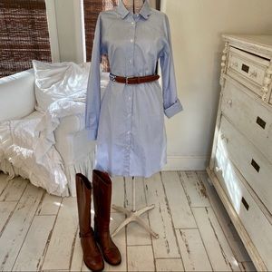 KIEL JAMES PATRICK PREPPY OXFORD SHIRT DRESS